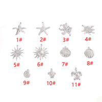 DAIHE mode bricolage perle poisson accessoires verre acier inoxydable bijoux pendentif en gros non ternir