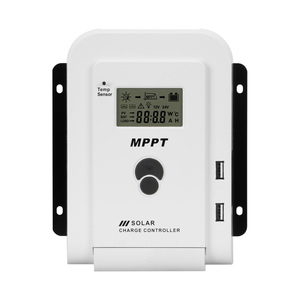 Bộ điều khiển sạc năng lượng mặt trời MPPT Auto Max PV Input 100V 20A/40A/<span class=keywords><strong>60A</strong></span>, tùy chọn 12/24V, hiệu suất 97%, dùng cho pin Lithium/GEL/SLD/FLD, có đèn LED - Product Image 1