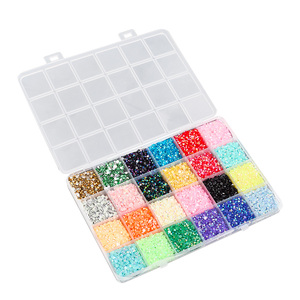 Set di Strass Fai-da-Te con Adesivo <span class=keywords><strong>per</strong></span> Gioielli, 24 Colori Vivaci, Strass in Resina, Kit Completo <span class=keywords><strong>per</strong></span> Pittura Diamante e <span class=keywords><strong>Arte</strong></span> Creativa - Product Image 5