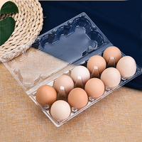 Boîte à œufs jetable en plastique PET à 10 compartiments avec emballage transparent pour le stockage de pizzas, gelées, sushis, nouilles, jus, chewing-gums et sucre