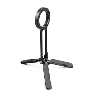Mobile Phone Holder Magnetic Mount Aluminum Alloy <b>Desk</b> Stand For Apple iPhone <b>Rotation</b> Horizontal Vertical Shooting - Product Image 1