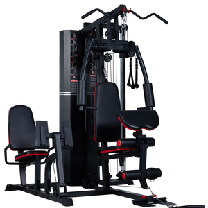 Stazione Multifunzionale Unisex per <span class=keywords><strong>Palestra</strong></span> Domestica con 3 Postazioni, Macchina <span class=keywords><strong>in</strong></span> Acciaio per Allenamento di Gambe, Braccia, Petto, Schiena, Spalle e Bodybuilding - Product Image 2