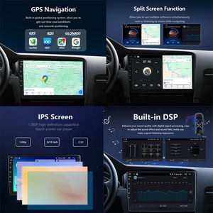 Lodark xe Stereo 9/10 inch 1 DIN âm thanh Máy nghe nhạc 64GB Android Auto Apple Carplay HD màn hình cảm ứng DSP FM Đài phát thanh xe wiif <span class=keywords><strong>GPS</strong></span> hệ thống - Product Image 3