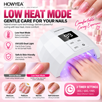 Lampe à ongles UV LED sans fil haute puissance HOWYEA, professionnelle, portable, pour la maison et les salons