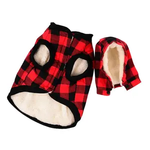 Wholesale Dog Winter Clothes UK Style Plaid Luxury Apparel Waterproof Windproof Pet Coat Hot Selling