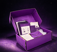 Boîtes d'expédition personnalisées en kraft violet pour l'emballage des produits