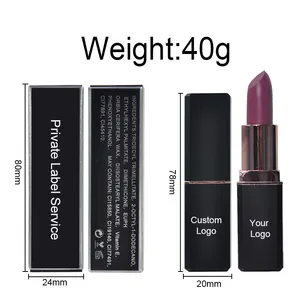 Wholesale Create Your Own Brand Private Label Vegan Custom Matte Lipstick 16 Colors Lipstick