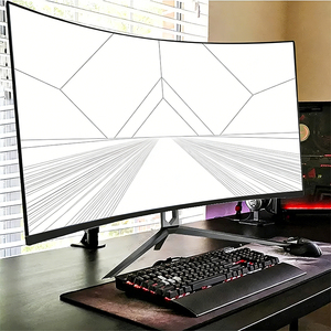Moniteur de jeu incurvé ultra-large pour fabricants B2B, écran haute fréquence de rafraîchissement pour PC, ordinateur de bureau, joueur, travail de bureau - Product Image 4
