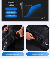Bottes de compression d'air pour soulager les muscles, rechargeables par USB, 5 chambres, 7 niveaux de pression, 5 modes de récupération