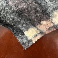 Tissu polaire Teddy imprimé 320 g/m², 100 % polyester, tissu polaire Sherpa bouclé, matière peluche douce pour vêtements d'hiver et vestes