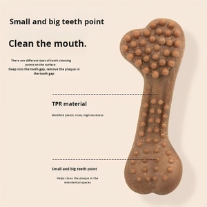 Juguete de Hueso para Masticar para Perros Grandes, Ecológico, Duradero, de TPR, para Aliviar el Estrés, Simulación de Mordida, para Limpieza Dental - Product Image 6