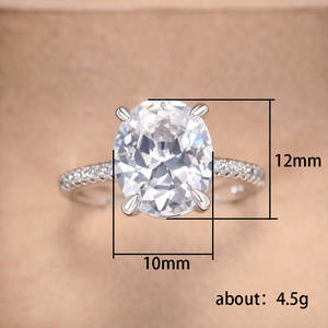 F1815 Anello di Fidanzamento da Donna con Diamante Naturale Taglio Brillante Rotondo, Anelli con Diamanti in Stile Classico - Product Image 6