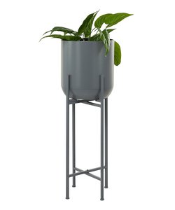 Modern Style Grey Planter Indoor Outdoor Use Customizable Raised <b>Stand</b> Minimum Order 30 Units for Garden <b>plant</b> <b>stand</b> - Product Image 1