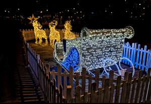 زينة عيد الميلاد التجارية الخارجية: أضواء ليد ثلاثية الأبعاد كبيرة ومضيئة على شكل وحدات عملاقة - Product Image 6