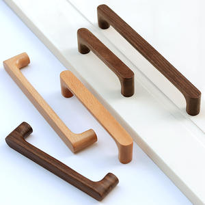 Poignées de meuble en bois massif personnalisées, poignées de <span class=keywords><strong>tiroir</strong></span> minimalistes modernes, boutons en bois naturel pour armoire, <span class=keywords><strong>cuisine</strong></span>, commode - Product Image 3