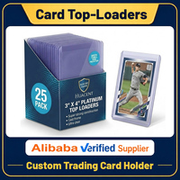 Porte-cartes rigides en plastique dur ultra transparents de 35 points, 3 x 4 pouces, design personnalisé, pour cartes à collectionner