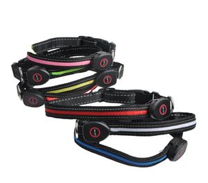 Lampu LED Kalung Anjing Peliharaan Dapat Diatur Poliester Menyala Di Malam Hari Hewan Peliharaan Anjing Kucing Anak Anjing Aman Bercahaya Perlengkapan Hewan Peliharaan - Product Image 2