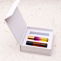 Coffret cadeau avec logo personnalisé Ensemble découverte de parfum Emballage de 5ml 10ml Mini flacons de bouteilles vides en verre Boîtes essentielles pour échantillons de cartes