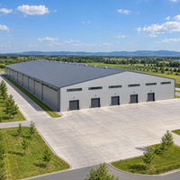 Poutre galvanisée EN S355JR en acier à simple paroi pour atelier, entrepôt, stockage, bâtiment métallique préfabriqué
