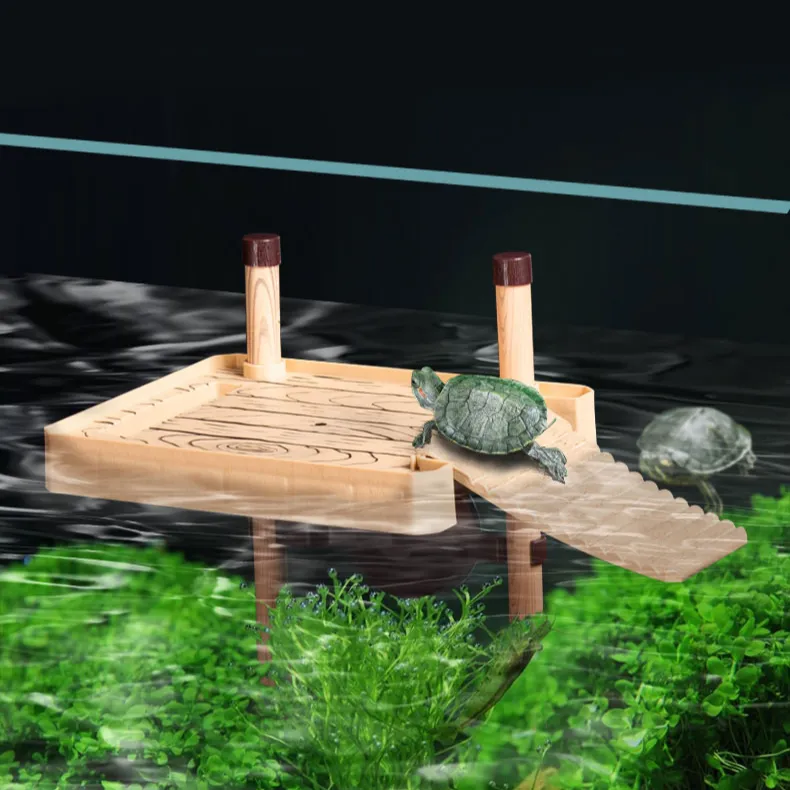 Piattaforma per prendere il sole della tartaruga dell'acquario riposo per arrampicata piattaforma per il riposo delle tartarughe per l'abbellimento dell'acquario ad alto livello dell'acqua