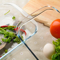 Poêle à pizza en verre résistant à la chaleur, récipient pour cuire les pizzas, 2,5 l