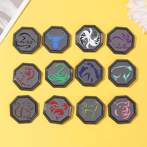 YINI祝福12十二生肖护身符锌合金珐琅别针-充满活力的徽章，为粉丝提供耐用的收藏品理想礼品和装饰 - Product Image 3