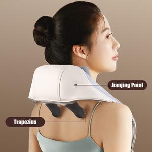 Alat pijat leher perawatan kesehatan nirkabel, pemijat bahu punggung tanpa sikat 12V portabel untuk <span class=keywords><strong>Trapezius</strong></span> pereda nyeri dalam - Product Image 2