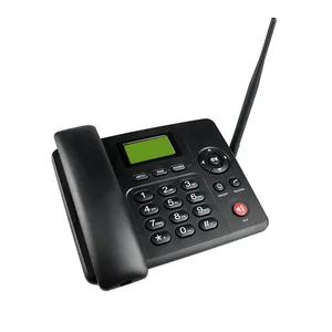 Eller serbest masaüstü telefon 3g sim kart arazi telefonu TNC ayrılabilir anten ile 10 dil