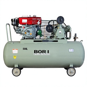 Nouveau design, vente chaude, compresseur d'air diesel portable robuste et durable, lubrifié par piston, refroidi par air, 32cfm, 10 CV, 1,25 Mpa, 500L - Product Image 3
