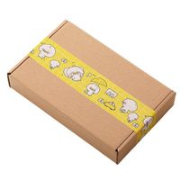 Ruban adhésif pour scellage de cartons ChuangTeng CT-35, motif canard jaune mignon, adhésif acrylique sensible à la pression, support BOPP