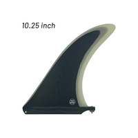 Ailerons de planche de surf en fibre de verre, Center d'ailerons simples pour SUP Longboard et paddle logo de conception personnalisée
