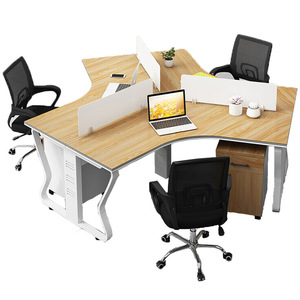 Bureau de travail irrégulier avec chaise, poste de travail ergonomique, bureau d'ordinateur pour usage professionnel - Product Image 5