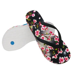 Pantuflas para <span class=keywords><strong>Mujer</strong></span>, Nuevo Diseño, Estampado Floral de Moda, Sandalias de Playa con Suela Gruesa de Eva para <span class=keywords><strong>Mujer</strong></span> - Product Image 5