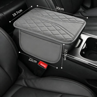 Coussin d'accoudoir universel sur mesure pour voiture, pochette de rangement multifonctionnelle, protection de boîte d'accoudoir central en cuir surélevée pour automobile