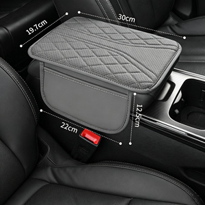 Coussin d'<span class=keywords><strong>accoudoir</strong></span> universel sur mesure <span class=keywords><strong>pour</strong></span> voiture, pochette de rangement multifonctionnelle, protection de boîte d'<span class=keywords><strong>accoudoir</strong></span> <span class=keywords><strong>central</strong></span> en cuir surélevée <span class=keywords><strong>pour</strong></span> automobile - Product Image 5