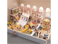 Équipement de jeu d'intérieur pour enfants : château gonflable avec toboggan aquatique, piscine à balles, tunnel tubulaire et arcade pour zone de jeux pour enfants