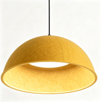 Suspension acoustique en forme de dôme festonné, feutre PET pressé à chaud, 100% fibre de polyester, insonorisant, usine OEM