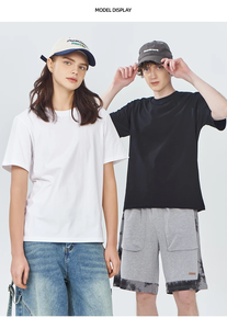 Camiseta de Cuello Redondo para Hombre, 100% Algodón, Corte Regular, Personalizable con Logotipo en Relieve, Manga Corta, para Promociones, Pedido al por Mayor OEM - Product Image 2