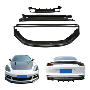 Kit de mejora para coche 2017-2023: Parachoques delantero/trasero y faldones laterales con luz antiniebla, nuevo, compatible con estilo 971 FXX - Product Image 1