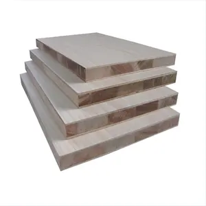 Chinese Supplier Wholesale 4x8 Feet Melamine Laminated Plywood Board Block board 18mm Wooden Veneer Board for furniture