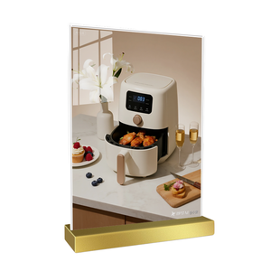 Soporte de exhibición con soporte de letrero acrílico transparente Mesa de fábrica Menú Etiqueta de <span class=keywords><strong>precio</strong></span> Folletos Carteles de papel - Product Image 1