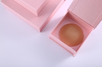 Cubiertas de Pezones Cosméticas Cuadradas de Lujo, Hechas a Mano, con Forro de Espuma Magnética Ecológica, en Papel Rosa, Venta al Por Mayor