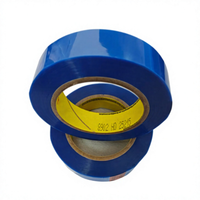 Ruban adhésif en film polyester bleu 8902, adhésif silicone, haute température, pour le masquage et le retrait propre des revêtements en poudre