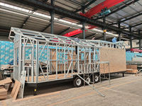Remorque de camping modulaire préfabriquée en acier léger avec salle de bain pour une utilisation en extérieur dans les parcs et les stations balnéaires