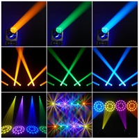 Luz Móvil de Cabeza LED RGBW de Alta Potencia de 200 W, Mini Foco de Haz RGBW, DMX512, para DJ, Club, Discoteca, Escenario, Boda, Fiesta, Espectáculo en Vivo, Evento