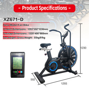 Bicicleta estática de aire para ejercicio cardiovascular disponible en rojo, azul y amarillo para gimnasio en casa o estudio. - Product Image 5