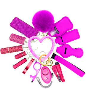 Nouvelle alarme personnelle de sécurité en gros, porte-clés, gadgets de sécurité, accessoires en alliage métallique, porte-clés de défense personnelle pour femmes - Product Image 1