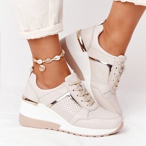 HO, superventas, talla grande, 2024, nuevas y cómodas zapatillas <span class=keywords><strong>deportivas</strong></span> para correr, zapatillas informales antideslizantes <span class=keywords><strong>con</strong></span> <span class=keywords><strong>cuña</strong></span> para mujer - Product Image 6