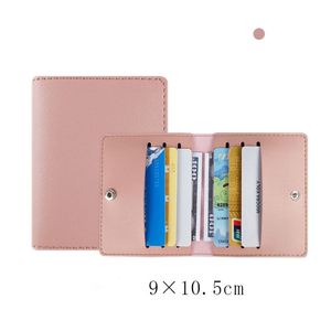 Porte-cartes en cuir PU personnalisé avec logo, minimaliste, de haute qualité, vente en gros - Product Image 3