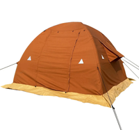 Tente gonflable portable pour le camping en plein air, tente pour une personne, quatre saisons, double couche, PVC imperméable, tissu Oxford >3000 mm
